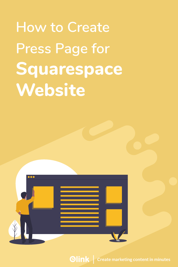 How to create press page for squarespace website - pinterest