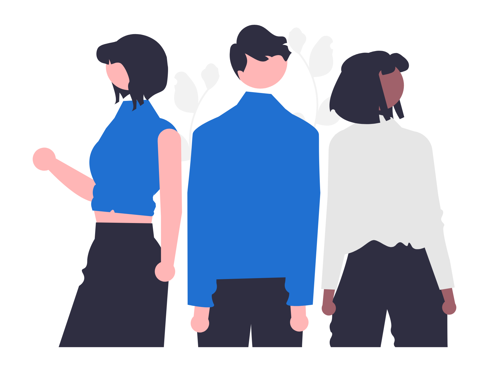 people standing together showing collaboration