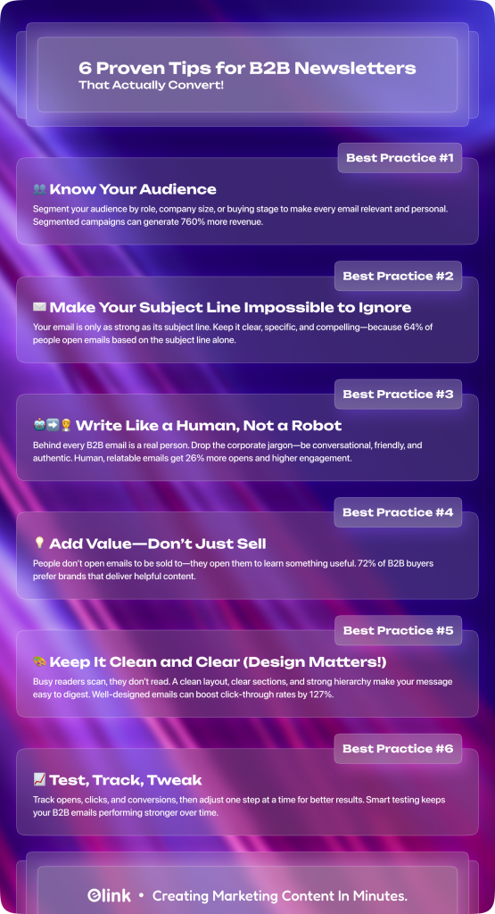 6 proven tips for B2B newsletters