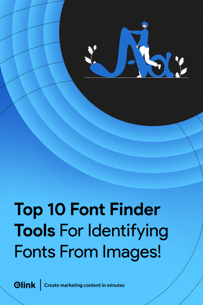 Identify and find font in an image - pinterest banner